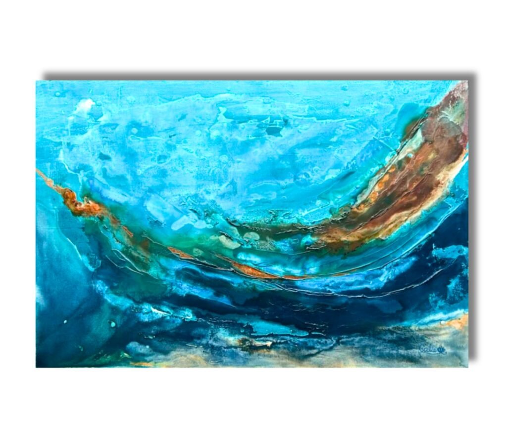 Vernissage - Galerie Lenoir Marie Laure Desjardins Courants Marins 36x24pouces Technique Mixte 1 295 E1754746721424 1024x894